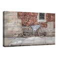 thumbnail image 4 of Masterpiece Art Gallery Live Free Bicycle Against Brick Building By Studio Arts Canvas Art Print 24" x 36", 4 of 4