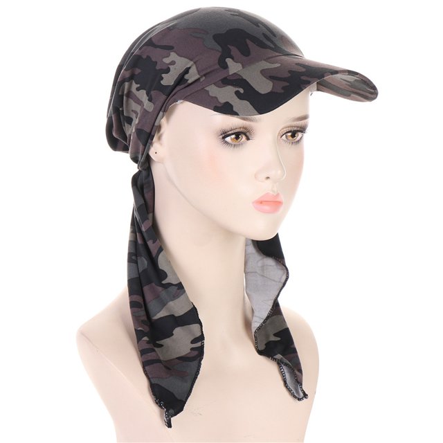 Ladies Hat Fashion Hijab Cap Floral Stretch Multicolor Muslim Hijab Cap Base Hat