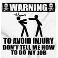 thumbnail image 2 of Warning To Avoid Injury Funny Cartoon Men's Long Sleeve Tee T Shirt Brisco Brands M, 2 of 6