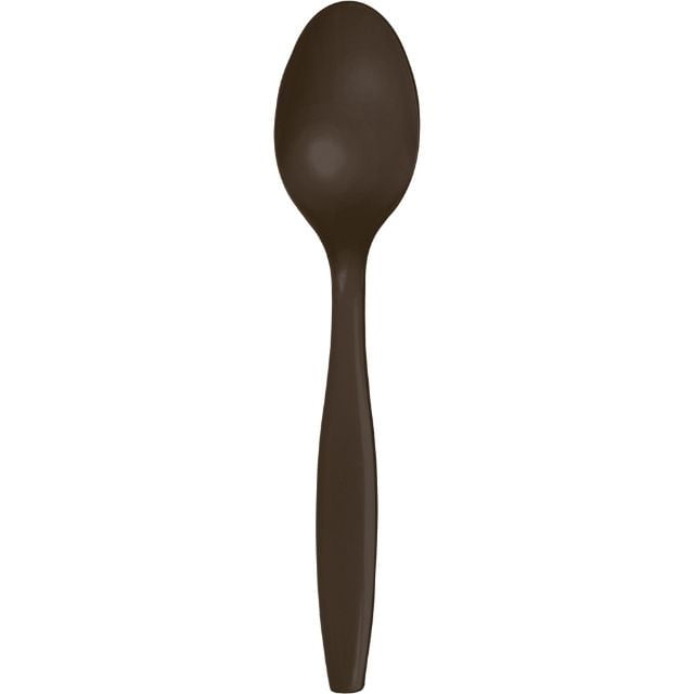 Touch of Color Premium Plastic Spoons, Chocolate Brown, 24 Ct Walmart