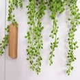 thumbnail image 4 of Decoración de pared realista de 75 cm de largo para el hogar y el jardín. Cadena de perlas falsas colgantes con suculentas, 4 of 8