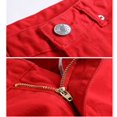 thumbnail image 3 of Men‘s Slim Pencil Trousers Ripped Zipper Feet Trousers Stretch Pants, 3 of 3