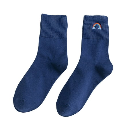 

Yinguo Women Cotton Print Embroidered Design Cycle Sport Pattern Couple Socks