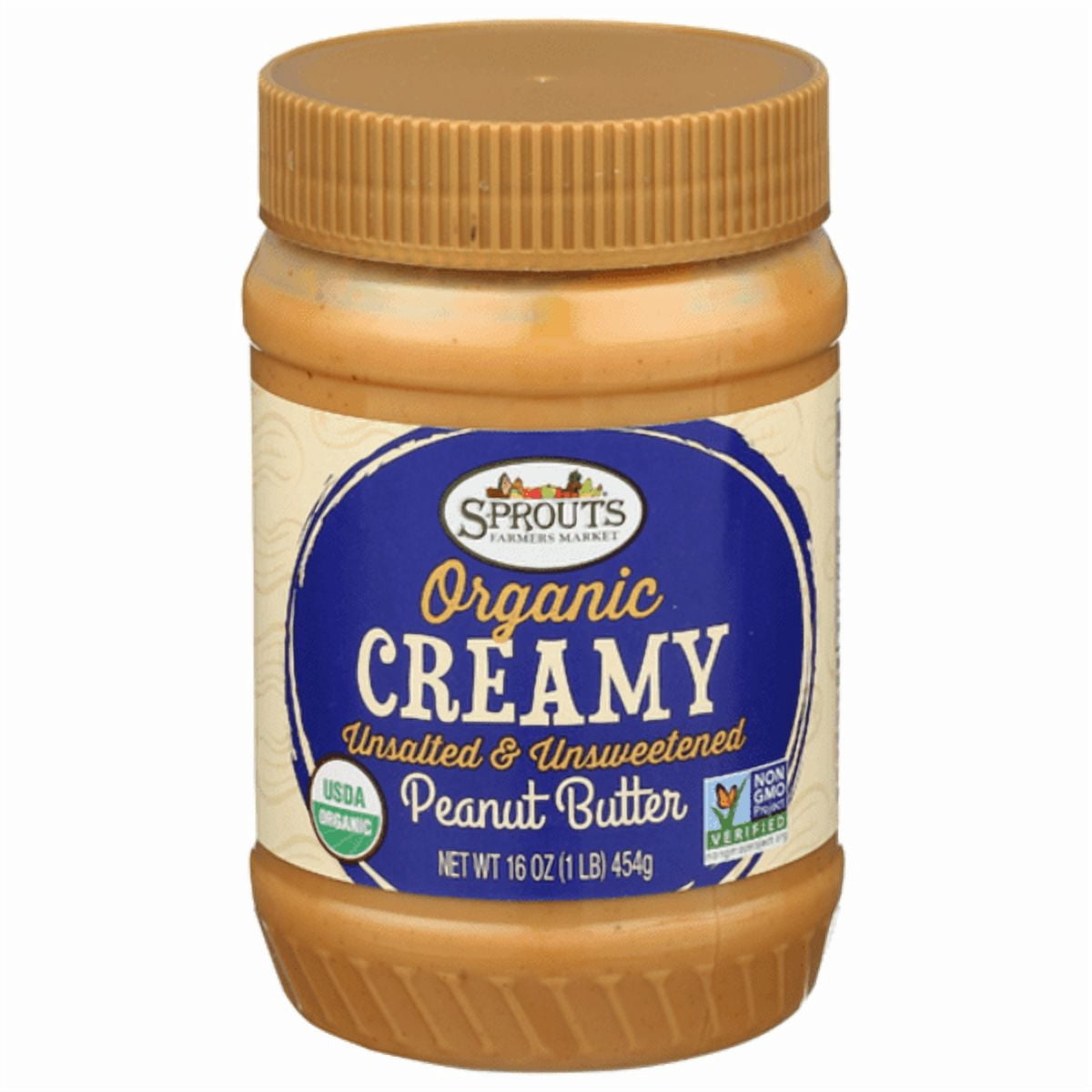 Sprouts Organic Smooth Peanut Butter 16 oz (Pack of 3)