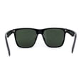 thumbnail image 3 of Polarized Mens Gentlemans Horn Rim Plastic Hipster Sunglasses Black Green, 3 of 4