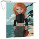 thumbnail image 2 of Cortina de ducha de Kim Possible con diseño de dibujos animados, con 12 ganchos, impermeable, lavable, de poliéster, para decoración del baño, 60 x 72 pulgadas, de hierro, 2 of 8