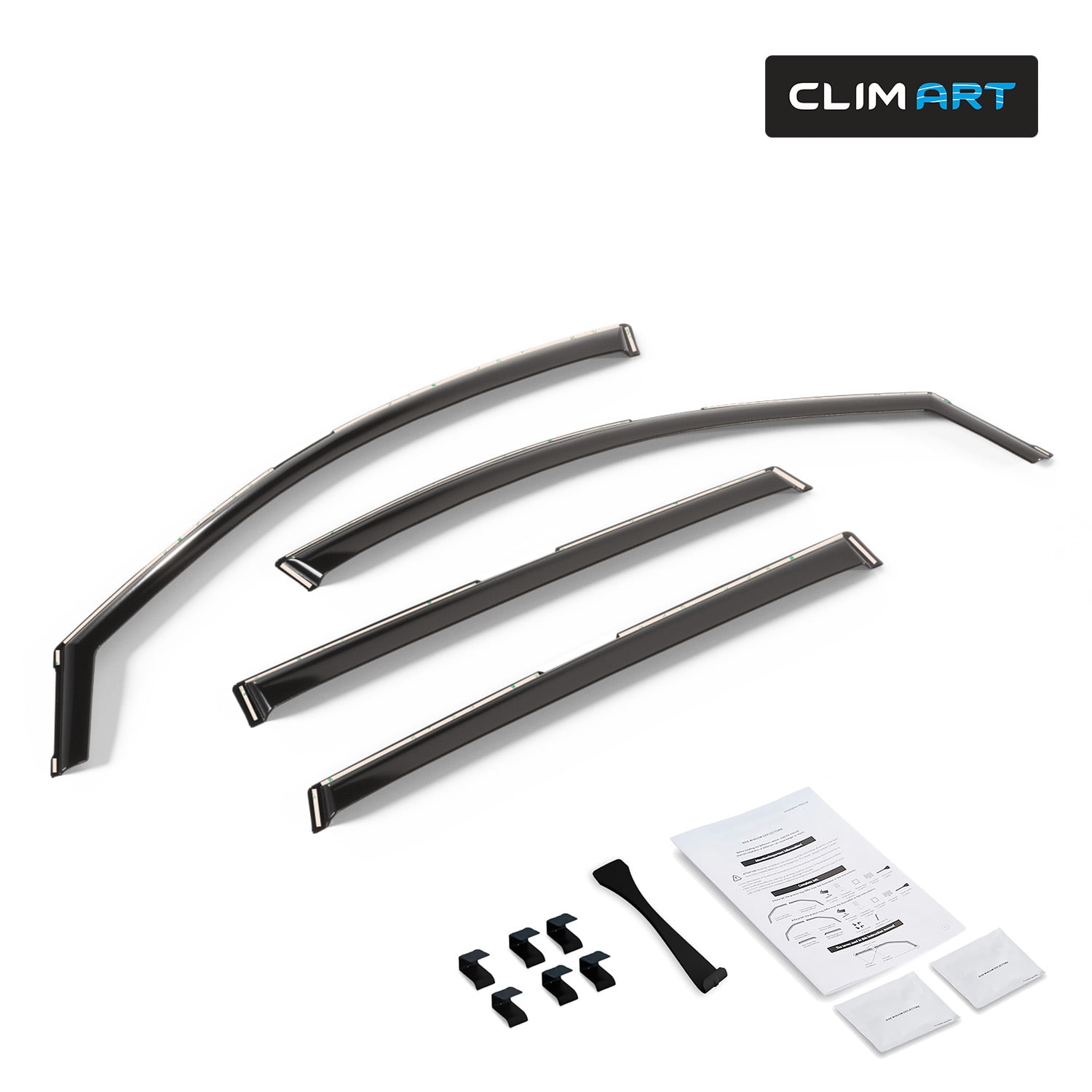 CLIM ART in-Channel Incredibly Durable Rain Guards for Acura MDX 2022-2026, Original Window Deflectors, Vent Window Visors, Vent Deflector, 4 pcs. - 622516
