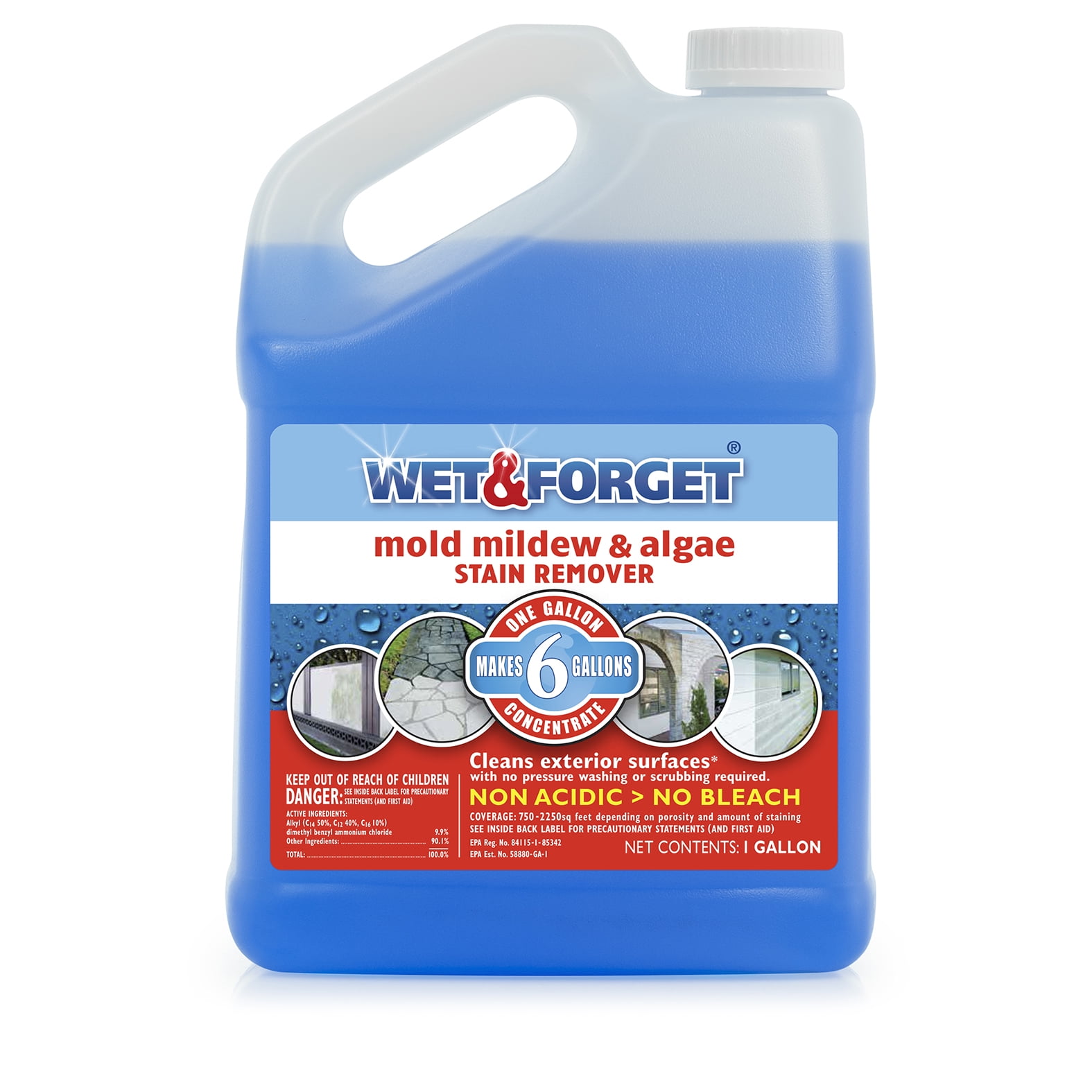 Wet And Outdoor Mold Mildew Algae Stain Remover