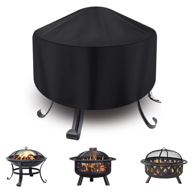 Cqxid BBQ Mat & Fire Mat Under $10 Fire Cover Round Outdoor Garden Patio Fire Cover With Drawstring For Stove