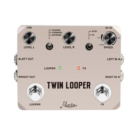 Rowin Looper Electric Guitar Effect Pedal Loop Station 11 Types TimeTrue Bypass
