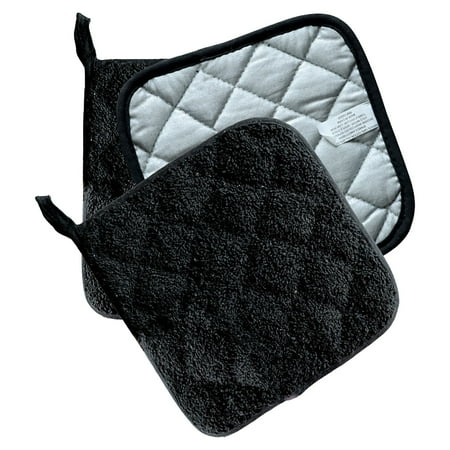 

Uanit 1 PCS 100% Cotton Kitchen Everyday Basic Terry Pot Holder Heat Resistant Coaster Potholder Machine Washable Heat Pot Holder for Cooking and Baking