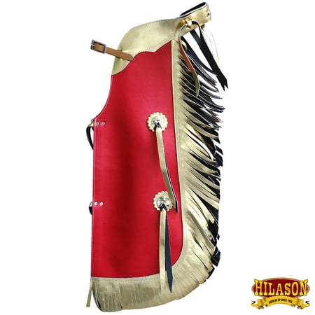 - Hilason Western Leather Kids Junior Youth Pro Rodeo Bull Riding Chaps