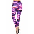 thumbnail image 2 of Creamy Soft Girls Kids Size Leggings, High Rise, Stretchy - by USA Fashion Purple Mist Large, 2 of 2