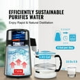 thumbnail image 2 of KFFKFF Water Distiller, 4L Capacity for Home Use, 750W Purification System, Stainless Steel Inside, Countertop Model for Pure Water Production, Silver, 2 of 9