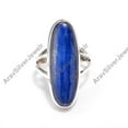 thumbnail image 3 of Blue Kyanite Gemstone Ring 925 Sterling Silver Statement Boho Rings Gift Jewelry, 3 of 5