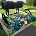 thumbnail image 4 of Uourmeti Palm Tree Golf Cart Seat Covers Front Pockets, Fit for Club Car Old Ds Golf Cart Summer Suitable for Club Car DS Precedent EZGO, 4 of 8