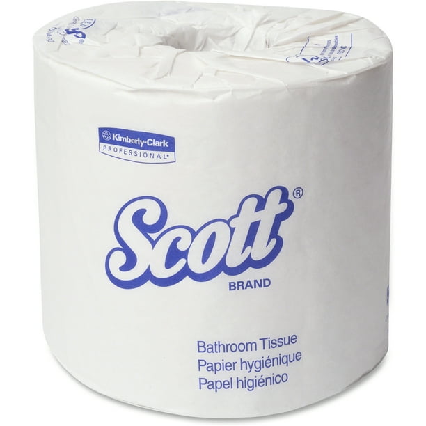 Scott Standard Roll Bathroom Tissue, White, 80 / Carton (Quantity