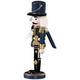 thumbnail image 2 of DiMaddie NOLITOY Wooden Soldier Nutcracker Ornament for Christmas Decoration - 25cm Blue, 2 of 7