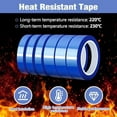 thumbnail image 4 of 6 Rolls Sublimation Tape Set Multi-Size 10mm/20mm ×30m (98ft) Sublimation Transfer Tape Heat Resistant Tape, Blue Heat Tape for Sublimation Press Circuit Board Electronic Soldering, No Residue, 4 of 7