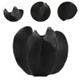 thumbnail image 3 of Jarrón de cerámica con forma de carambola, adorno nórdico para mesa, centro de mesa para oficina, mesita de noche, mesa de comedor, estante de entrada M negro, 3 of 10