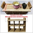 thumbnail image 5 of Wooden Mug Display Rack Wall Mounted Cup Holder with Dustproof Top Plate for Kitchen Coffee Cups and Shot Glasses, 5 of 6