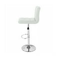 thumbnail image 2 of Boris Tabouret de Bar Contemporain "Cuir" Réglable - Blanc, 2 of 2