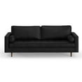 thumbnail image 4 of Pemberly Row Modern / Contemporary Genuine Leather Sofa in Black, 4 of 5