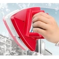 thumbnail image 2 of Fcare Outside Magnetic Window Cleaner, Double-Sided Window Brush Glass Wiper Cleaning Tools, Adjustable for high Rise Window Cleaning Windows Thickness 0.3"-1.2" (red), 2 of 4