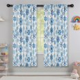 thumbnail image 5 of Blackout Kids Curtains,Blue Christmas Snowflake Pattern Childrens Insulated Curtains Set Of 2,Bedroom Essentials,Toddler Room Decor 42"x63", 5 of 5