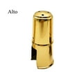 thumbnail image 1 of Eb Alto Soprano Tenor Saxophone Mouthpiece Gold Plated Cap Brass Protective Cap, 1 of 8