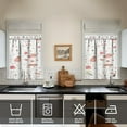 thumbnail image 2 of Abstract Colorful Geometric Kitchen Curtains - Vintage Tier Cafe Curtains for Bathroom Living RV Rod Pocket Window Drapes 36 Inch 2 Panels Set 28"x36" Window Treatment Tiers, 2 of 4
