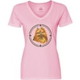 thumbnail image 3 of Inktastic Pomeranian Dog Art Women's V-Neck T-Shirt, 3 of 5