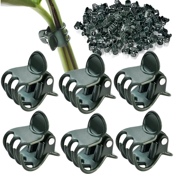 Genreen 120 Pcs Plant Clips Orchid Clips Plants Orchid Support Clips Flower Vine Clips for Supporting Stems Vines Stalks Climbing Plant Grow Upright