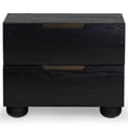 thumbnail image 2 of Safvaieh Couture Beethoven Scandinavian Wood and Metal Nightstand, Black, 2 of 14