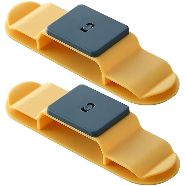 2 clips para cables, autoadhesivos, para sujetar cables, sujetacables, organizador de cables de escritorio, gestión de cables para PC de oficina y hogar, cable de ratón USB Namotu YZY1142