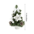 thumbnail image 3 of Artificial Tabletop Christmas Tree, Mini Xmas Decoration Tree For Home Office, Christmas Day Decor, Christmas Portable Decorative Mini Tree, Warmth for Your Home, Celebrate Party (Silver), 3 of 7