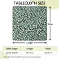 thumbnail image 2 of Green and Dark Green Giraffe Pattern Square Fitted Tablecloth with Elastic Edge,Square Table Cover,Washable Elastic Table Cover for Home Kitchen Party Decor 36"x36", 2 of 6