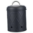thumbnail image 1 of Cajas de almacenamiento de verduras, ollas metálicas para patatas, cebolla, ajo, caja de cocina, recipiente para conservación de verduras con orificio Negro estilo C, 1 of 8
