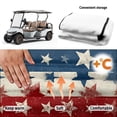 thumbnail image 5 of Yuyamidu Star USA Flag Golf Cart Seat Covers with Pockets 4th of July Golf Cart Seat Towel Blanket Soft Fits 2-Seat Golf Carts Accessories, 5 of 7
