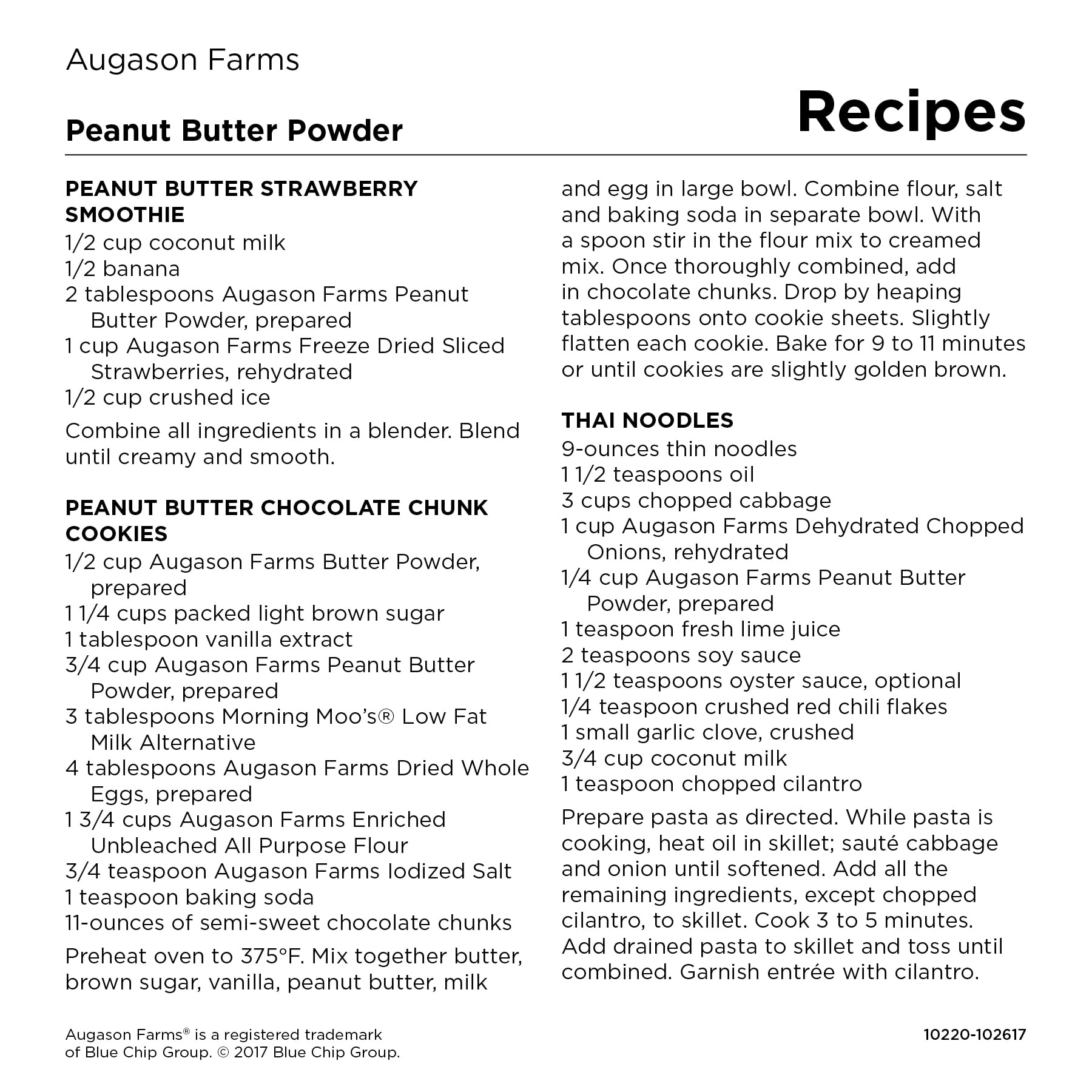 augason farms peanut butter powder 2 lbs no 10 can