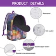 thumbnail image 4 of Vintage Style Bohemian Backpack for Women, Floral Rucksack with Front Pocket, Lightweight Daypack for School, College, Work, Travel, Great Gift Choice, 4 of 5