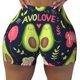 thumbnail image 2 of Fotbe Avocado Love Shorts Sin Costuras – Shorts Deportivos de Cintura Alta para Mujer, Elásticos para Gimnasio, Yoga, Running o Ciclismo-XX-Large, 2 of 8