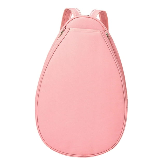Mochila de tenis, resistente y portátil, funda para raqueta para hombre y mujer, elegante y práctica para deportes como pickleball, bádminton y tenis. Rosa L