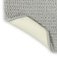 thumbnail image 5 of Mohawk Home Homespun Plush Fade/Stain Resistant Non-Slip Machine Washable Bath Rug, Silver, 2' x 5', 5 of 6