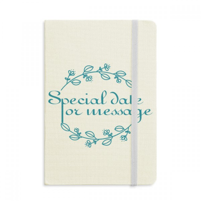 Cahier de Couronne d'Informations Spéciales Couverture Rigide en Tissu Journal Classique