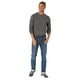 thumbnail image 4 of Jersey Tommy Hilfiger liso con cuello redondo para hombre, color gris jaspeado, 4 of 4