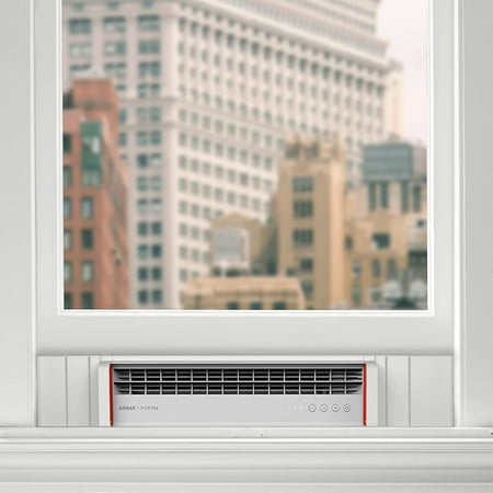 Sharper Image - PORTAL Window Fan with Reversible Exhaust - Ice White