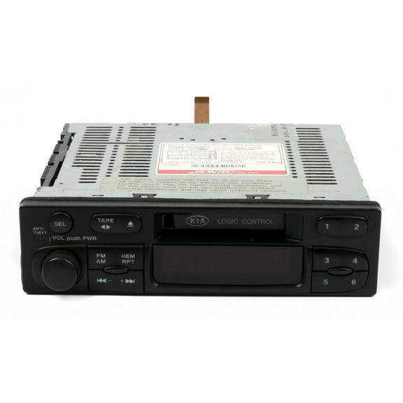 Restored 1998-2001 Kia Sephia 2000-02 Spectra AM FM Cassette Radio Receiver 1K2N16686X (Refurbished)