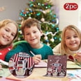 thumbnail image 1 of Clearance! 2PC Celebrate Christmas Holiday Card, A Set Of Cards, Including A Three-Dimensional Christmas Card, 1 of 4