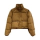 thumbnail image 1 of Parkas de manga larga para mujer, chaqueta de invierno con cuello alto y plumón grueso, chaqueta de algodón para mujer, 1 of 6